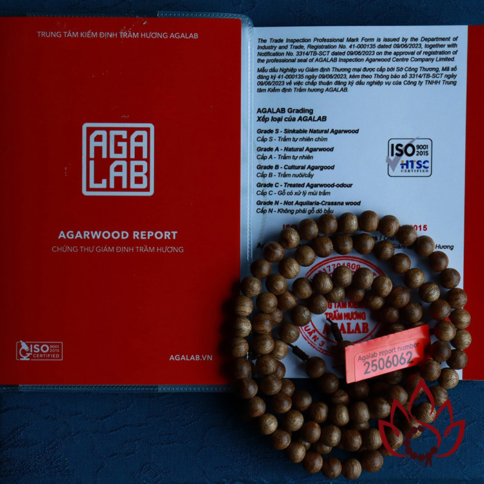 Vòng Trầm Hương 108 Hạt | 7 Ly | Trầm Tốc Kiến Tự Nhiên Lâu Năm